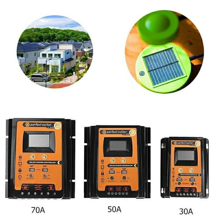 Mppt 70A 12V/24V Solar Panel Surya Solar Control Charger Solar Cell