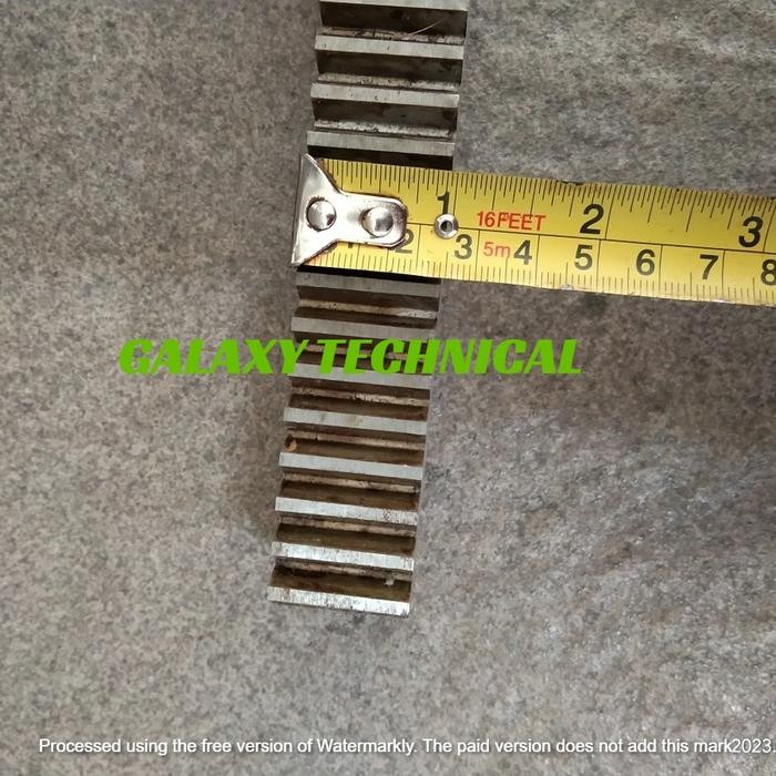 Rack Gear Rel Besi L 25Mm Eretan Mesin Bubut L5 L5A Lathe L-5 L-5A