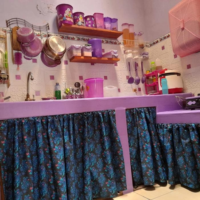 gorden kolong dapur waterproof motif