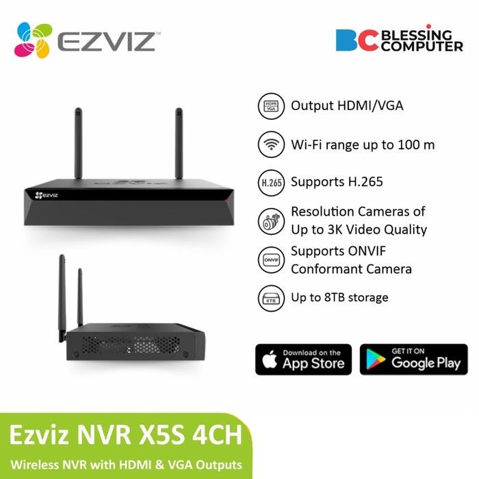 NVR EZVIZ CS-X5S-4W 4 CHANNEL H.265