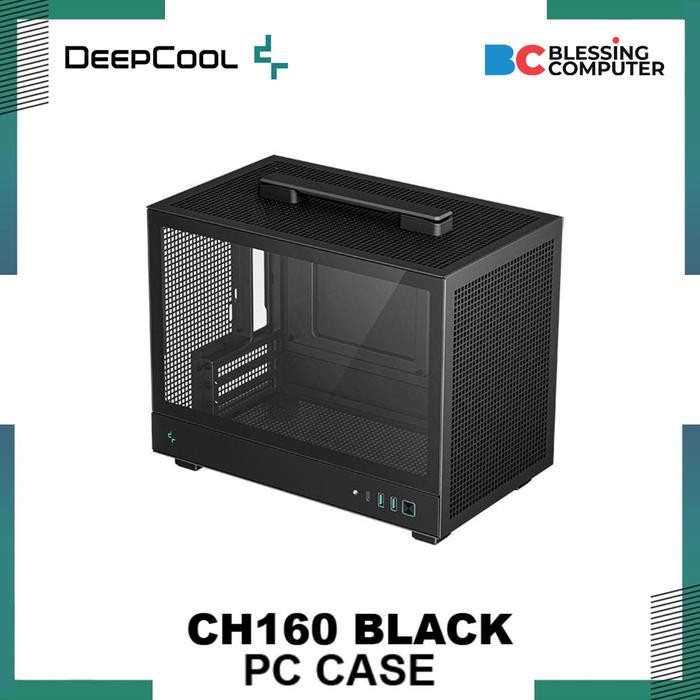 Casing DEEPCOOL CH160 Mini-ITX BLACK Non Psu R-CH160-BKNG10-G-1