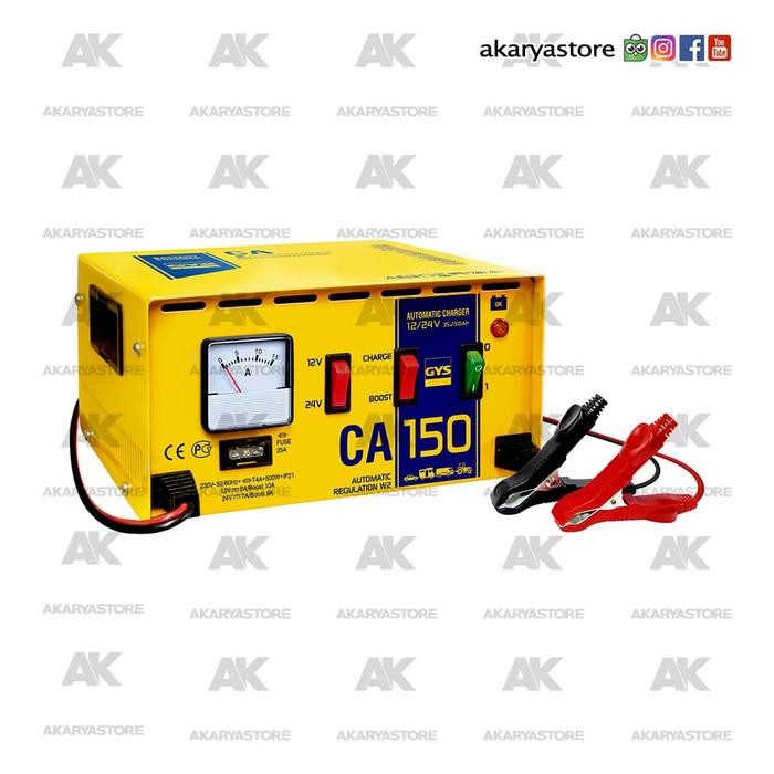 GYS - CHARGER AKI 12V 24V BATTERY CHARGER CA150 GRATIS ONGKIR