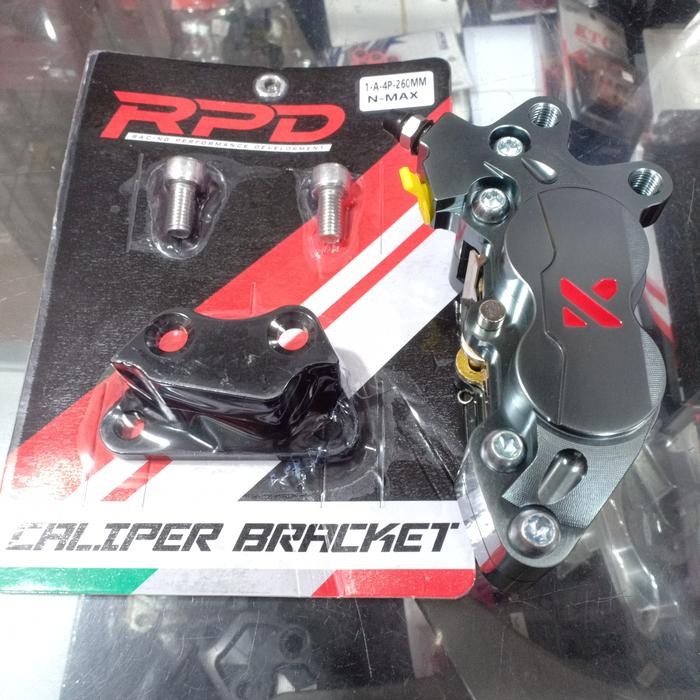 Banyak Dicari Bracket Kaliper 4P Depan Nmax 155 Old New Bottom Shock Standar Ori/ Breket 4 Piston