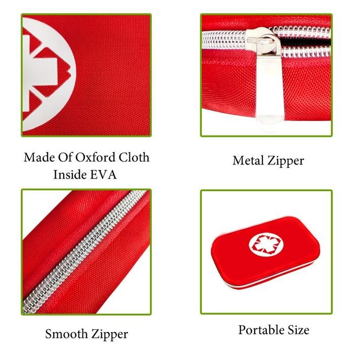 Kotak P3K Emergency First Aid Kit Box Camping Mobil Lengkap Isi