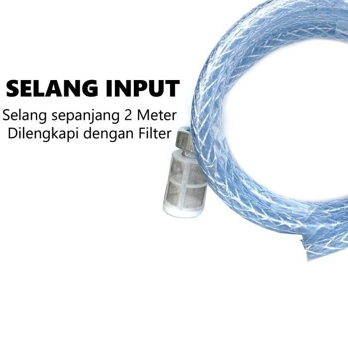 Paket Set Alat Mesin Pompa Box Mini Untuk Cuci Motor Mobil Ac Portable Air Car Selang Steam