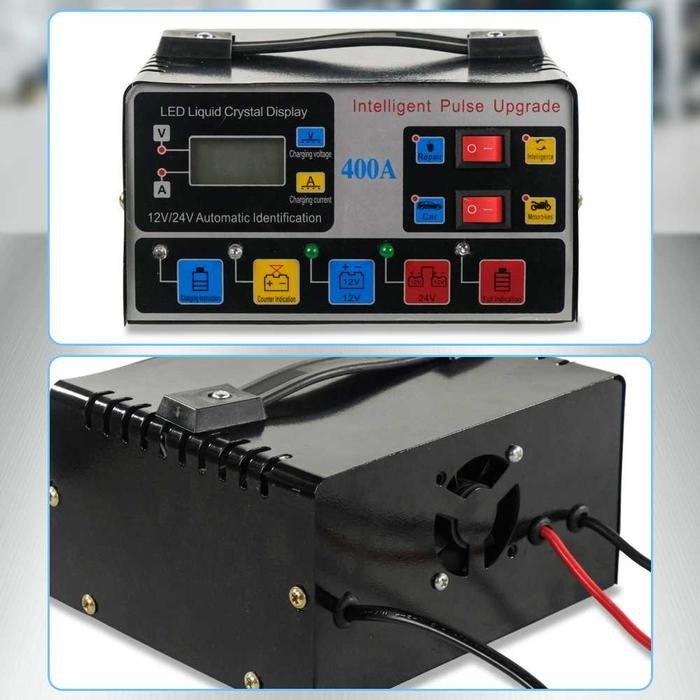 Charger Cas Aki Mobil Motor Mini Automatic Smart