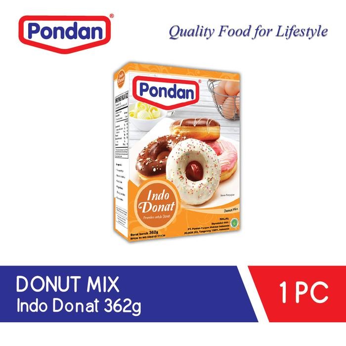 

New Pondan Premiks Indo Donut 362 g (Donat)