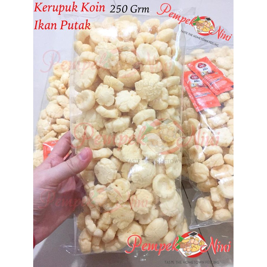 

New Kerupuk / Kemplang Koin/dollar Ikan Putak asli Palembang (Pempek Nini)