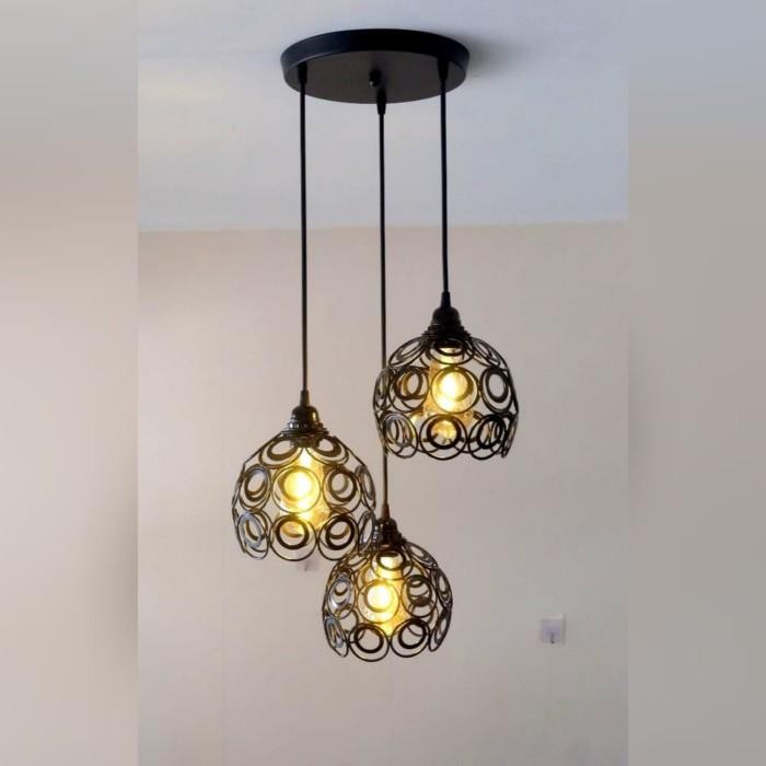 Expert Lampu gantung hias minimalis teras ruang tamu modern dapur isi 3