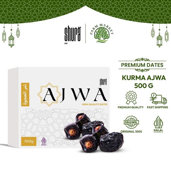 

Shura Kurma Ajwa Box 500Gr Kurma Nabi Original