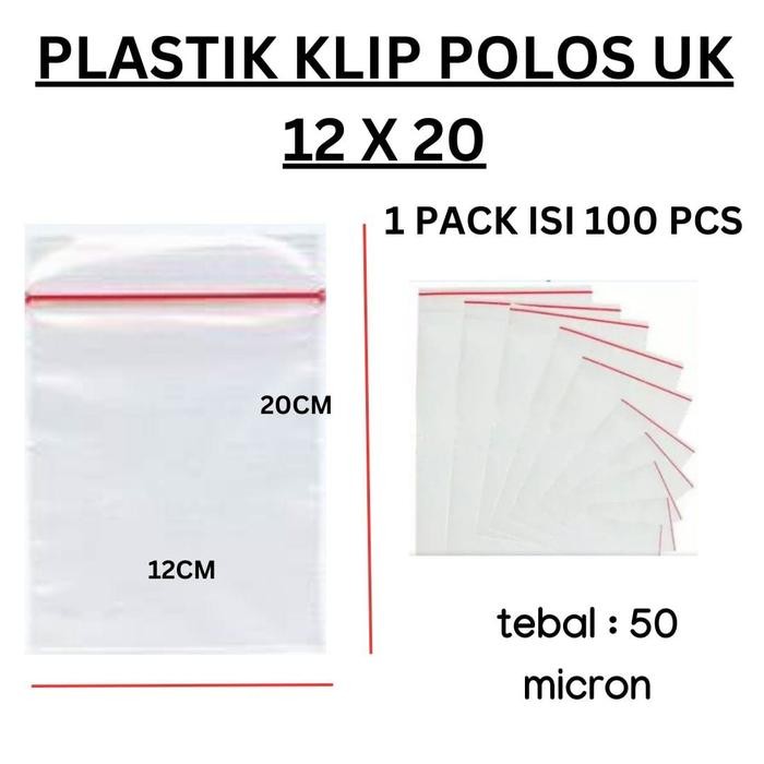 Kantong Plastik Klip Bening, Plastik Zipper/ Zip Lock, Plastik Baju