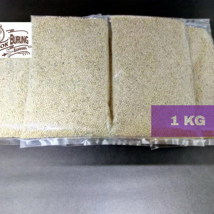 Milet Putih Makanan Burung Lovebird Canary Parkit Australia Dan Parrot