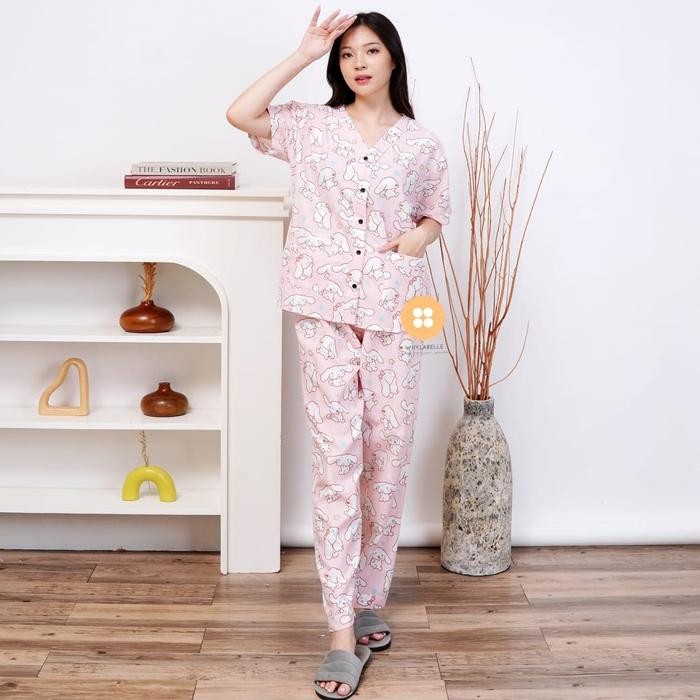 piyama wanita katun premium adem dan lembut