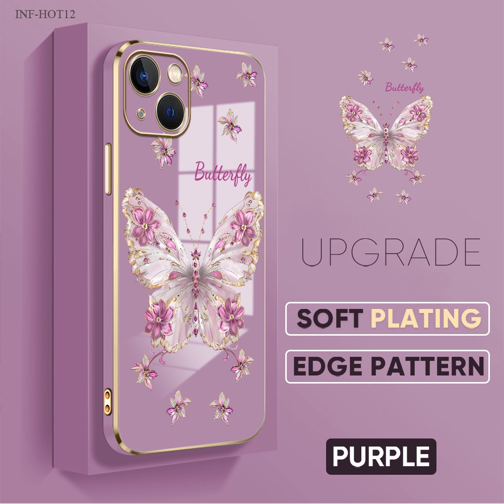 Casing Hp Untuk Infinix Hot 11 11S 10 10S 9 8 Pro Play NFC Lanyard Phone Case Softcase 2802