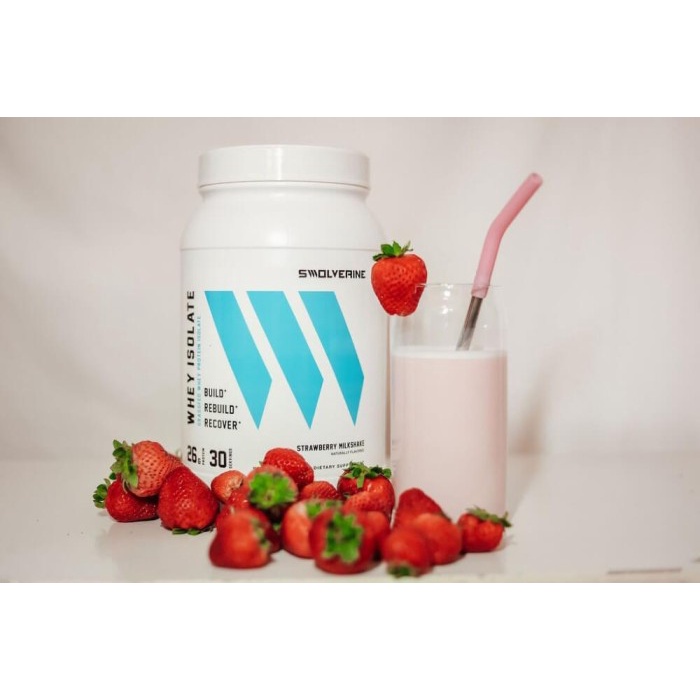 swolverine Whey Protein Isolate 30 servings 26 g protein 2 lb USA
