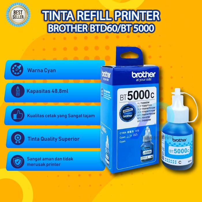 

PROMO SEPAKET TINTA BROTHER BT D60 BT5000 ISI 4 WARNA BLACK MAGENTA YELLOW CYAN COLOR PACKING AMAN