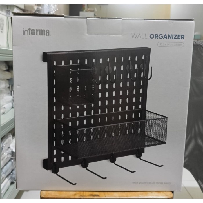 

KUYY PAPAN BERLUBANG PEGBOARD RAK DINDING WALL ORGANIZER DAN AKSESORIS COD