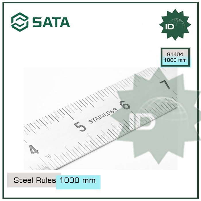 

TERBARU PENGGARIS BESI 1000 MM STEEL RULES 100 CM 91404 SATA COD