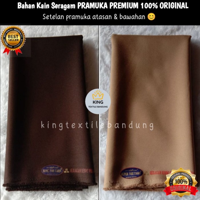 Kain Pramuka Premium Bahan Atasan Bawahan Setelan Pramuka Nasional