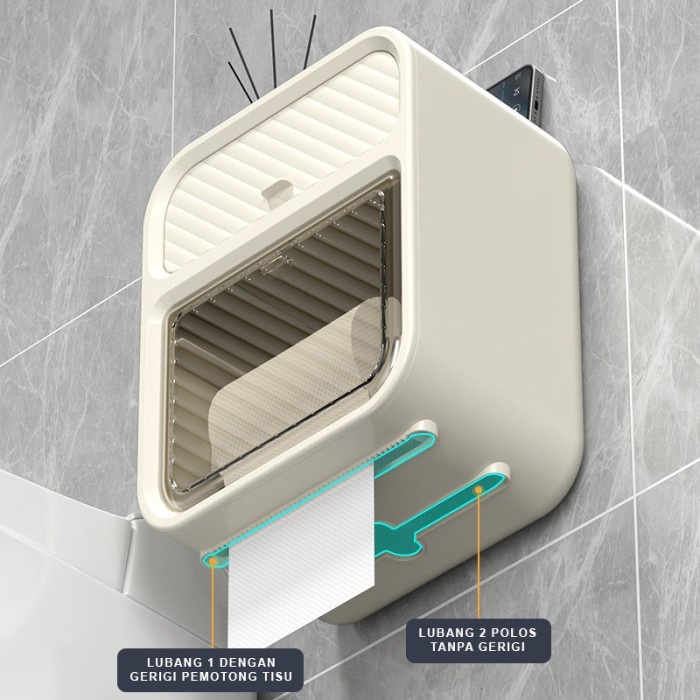 SALE TEMPAT TISSUE TOILET GULUNG DINDING GANTUNG TEMPAT TISSUE TOILET QLH7