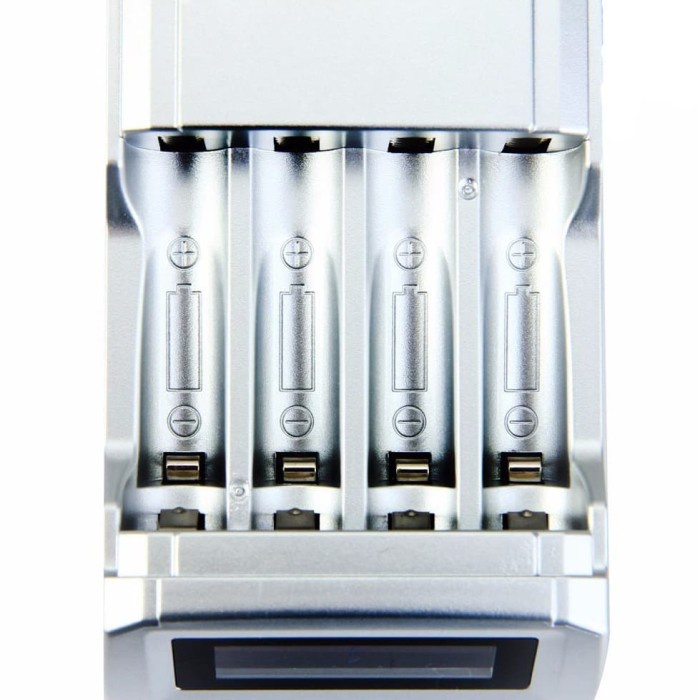 Taffware Fast Charger Casan + 4 Baterai Aa Aaa Rechargeable Doublepow