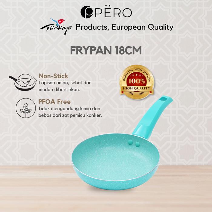 PERO FRYPAN 18CM NONSTICK GRANITE / WAJAN TANPA MINYAK / WAJAN ANTI LENGKAT GRANITE / WAJAN MPASI