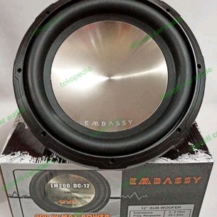 TERLARIS Subwoofer Embassy EM200 DC-12 - New Double Magnet - 12 inch Dual Coil