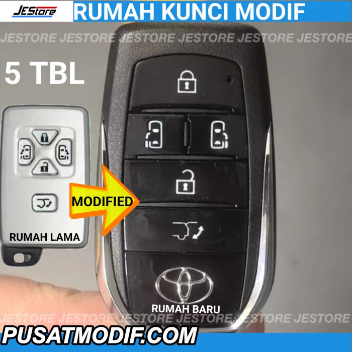 ALPHARD CASING KUNCI REMOTE KEY RUMAH KUNCI MODIF ALPHARD TOYOTA KUNCI