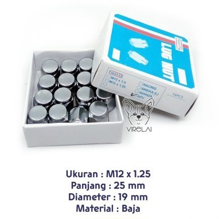 Mur Roda Racing Baut Lugnut Mobil Suzuki Nissan 20 Pcs Kunci 19 -2.5Cm