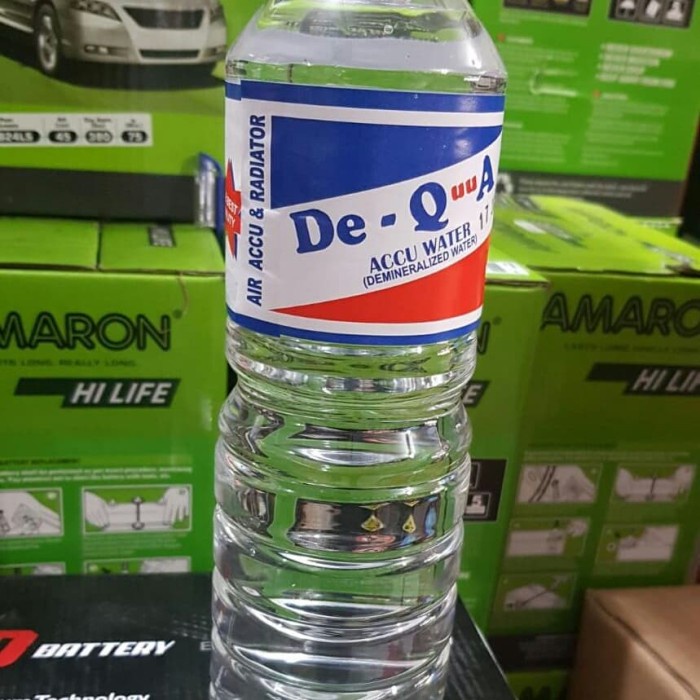 Air Aki 1 Liter (Tutup Biru) Untuk Isi Ulang Aki