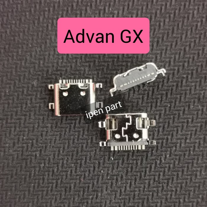 (IPE) Konektor Cas Aja Advan GX Original Connector Charger Port Usb Ces Only