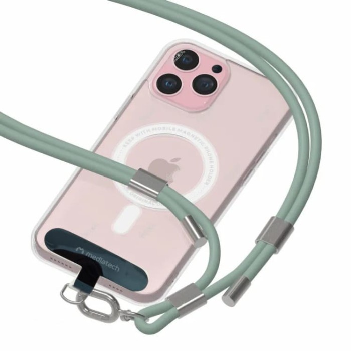 

Mediatech Phone Lanyard Silicone gantungan handphone 1500mm