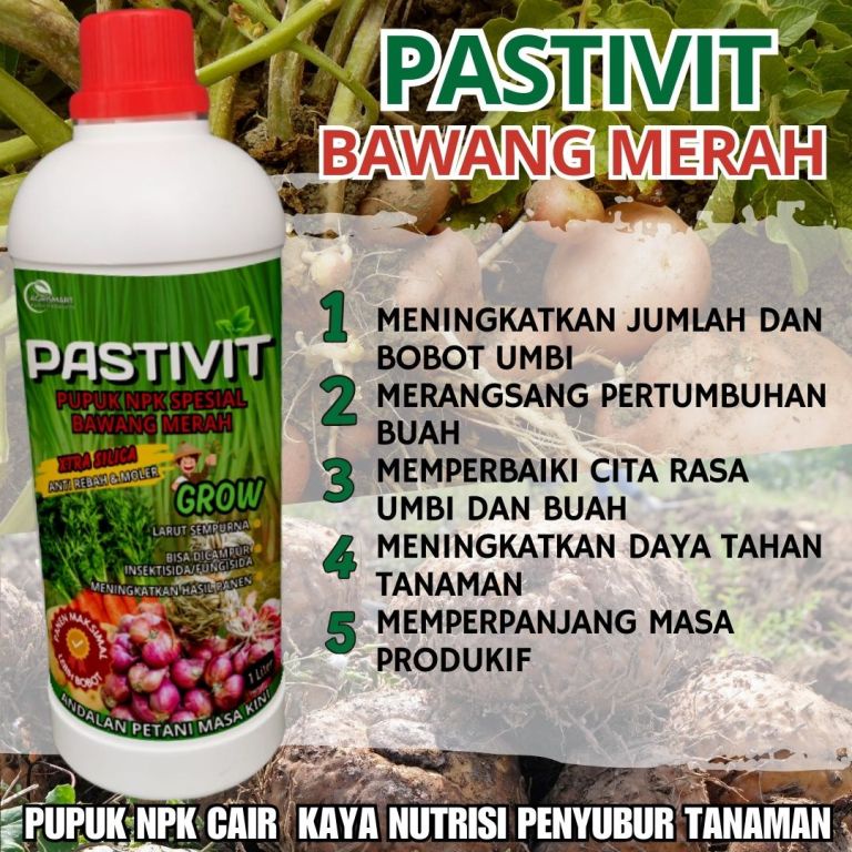 Pastivit Bawang Merah 1 Liter Pembesar Umbi plus ZPT