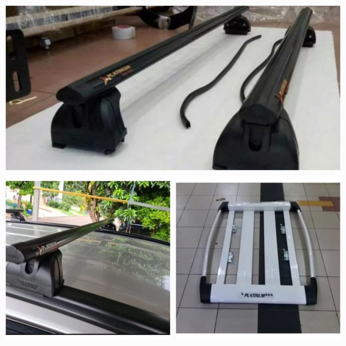 Rak Bagasi Atas Mobil Platinum + Kaki Rak Khusus All New Pajero Platnm