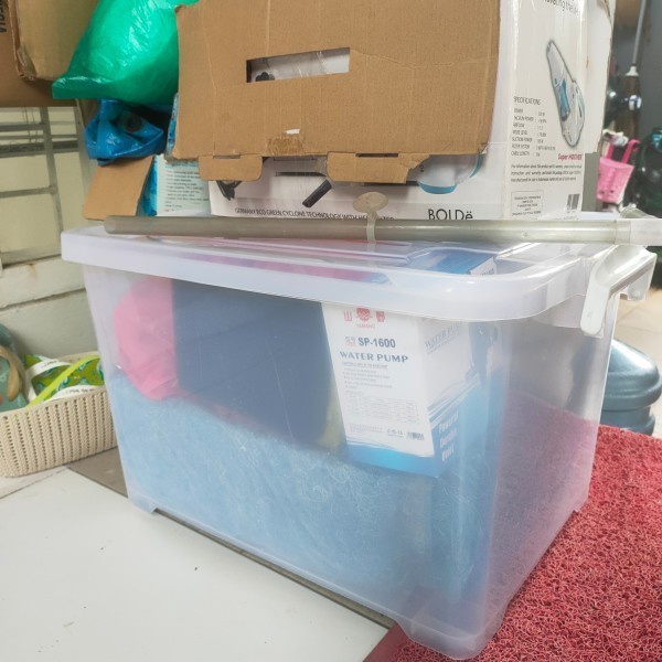 KIRAMAS KONTAINER BOX / KONTAINER PLASTIK 75 LITER TRANSPARAN 1039 AR