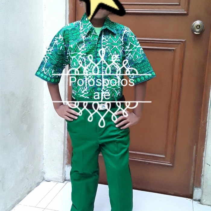 SERAGAM BATIK SD AL AZHAR SET LAKI LAKI