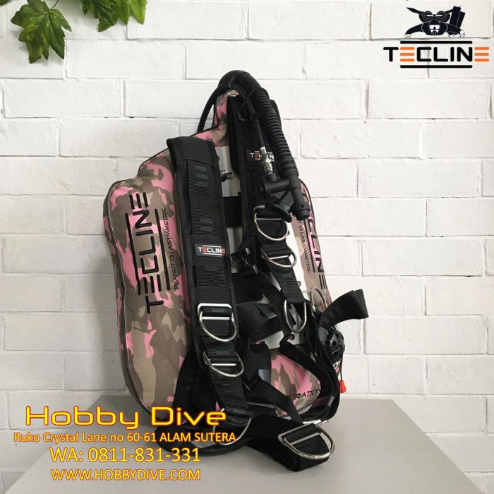 TERLARIS TECLINE BCD Peanut 13 Set Camo Pink - Scuba Diving