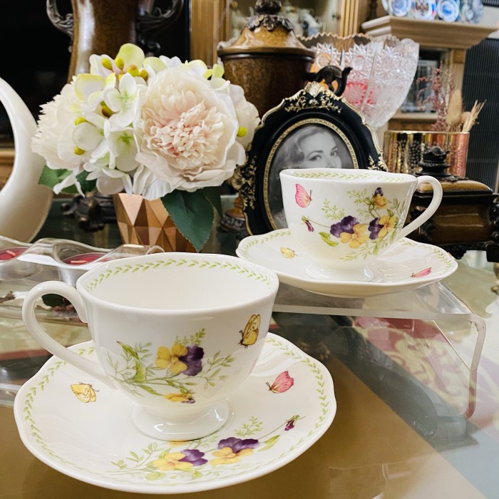 Cangkir teh / Cangkir kopi / Saint James / mewah / porcelain / 4 pcs