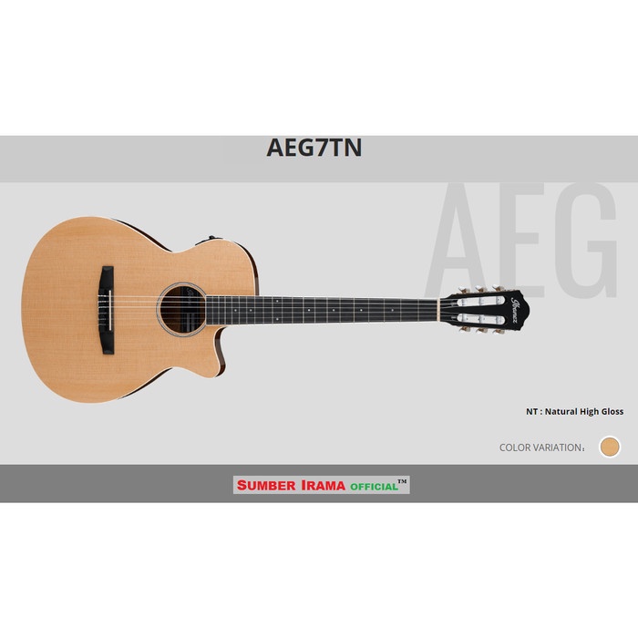 GITAR IBANEZ AEG7 AEG7TN NT AKUSTIK NYLON