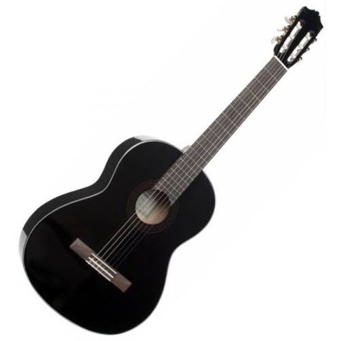 Paket Gitar akustik Yamaha C40 Black Original resmi