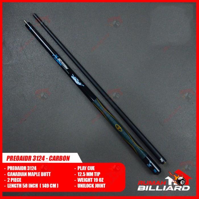 Stick Billiard - Billiard Cue - PREOAIDR 3142 - Carbon Shaft - Maple
