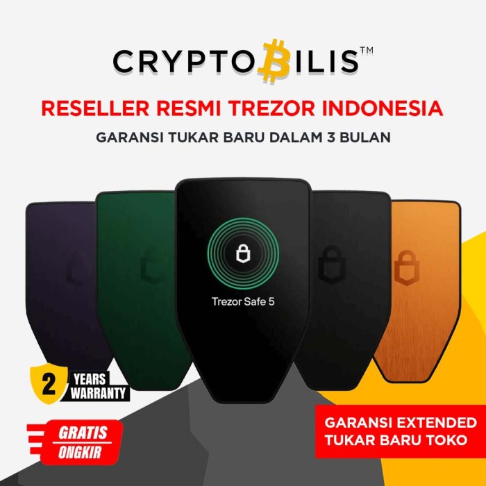 Trezor Safe 5 - Reseller Resmi Trezor 100% Original & Tersegel, Bitcoin, Crypto, Web3, Hardware