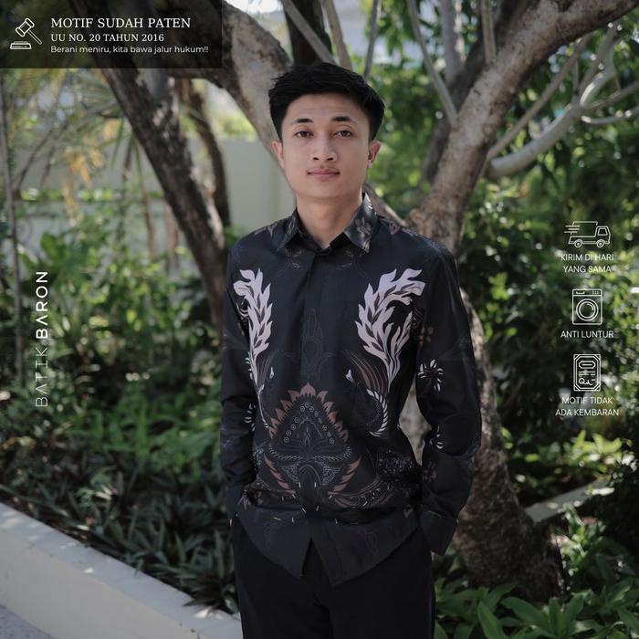 Kemeja Batik Pria Lengan Panjang Katun Primisima Full Furing - Jatayu 2.0