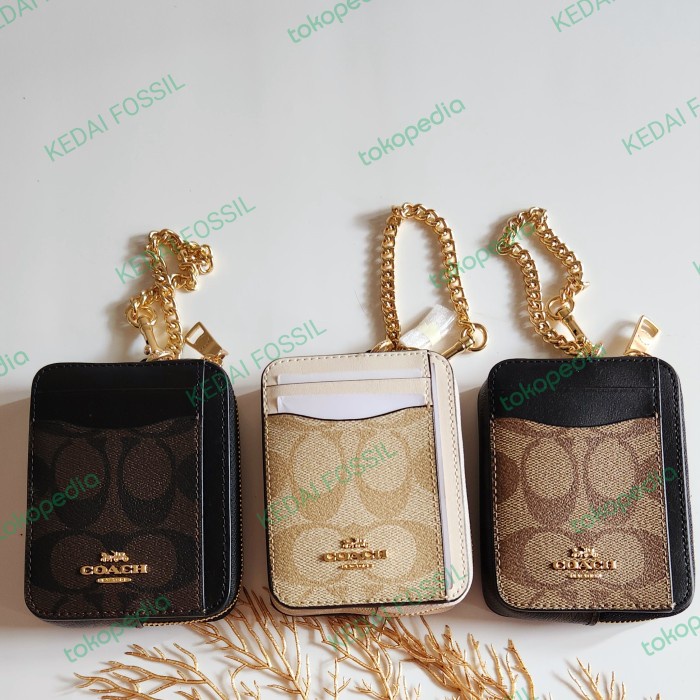 

Dompet C O A C H zip card case dompet kartu Kode 232