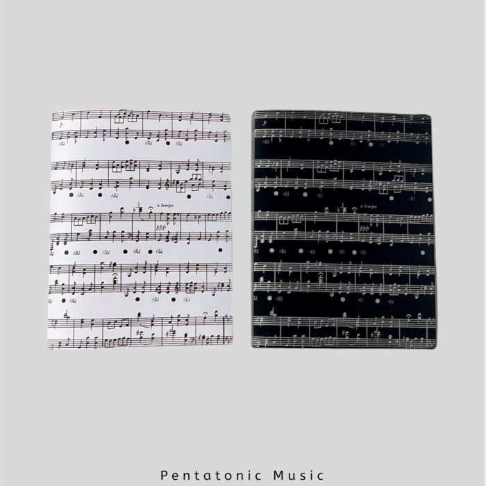 

Black Song Clear Holder Map Folder Partitur Kertas Musik Not Kode 936
