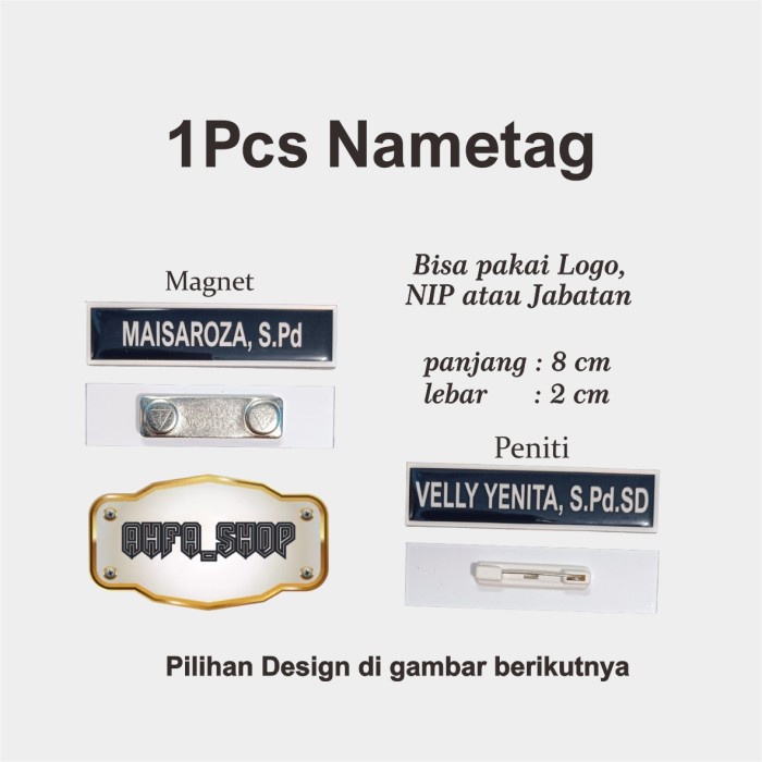 Paket Name Tag PNS Lencana Korpri terlengkap (Nametag, Pin korpri, Sabuk Korpri, Dasi Hitam, Topi