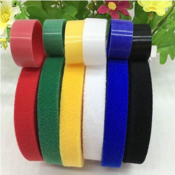 

25Meter Kabel Tis Ties lebar 10mm 1cm Polyester Nylon Strap Pengikat Kode 722