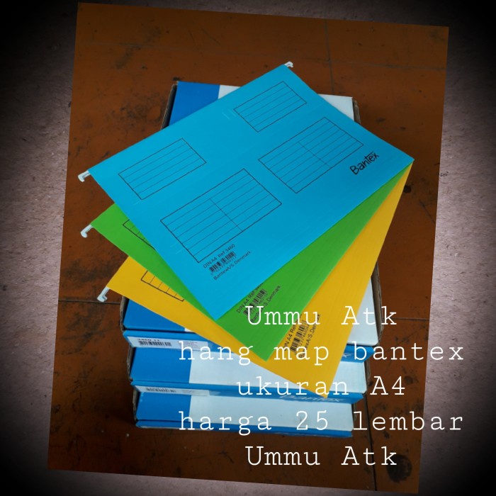 

TERBARU Suspension file bantex hang map size A4 isi 25 lembar 3460.