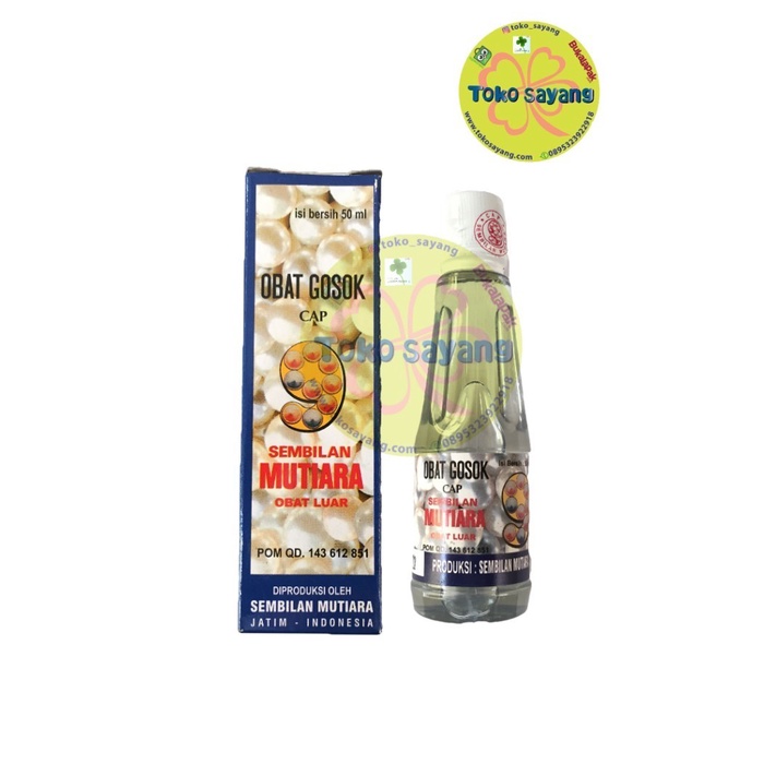 Minyak Gosok 9 Sembilan Mutiara 50 ml