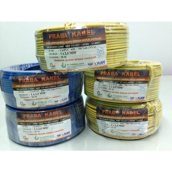 Kabel Listrik NYA 1 x 2.5mm PrabaTunggal Roll (50M )